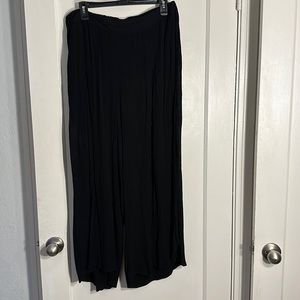 Plus size ox-  or X-Large legs split up front with shorts underneath. Rayon